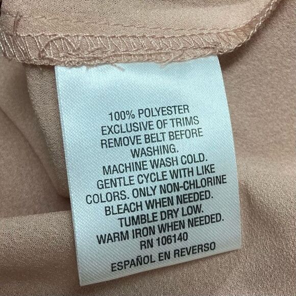 MAISON JULES Women’s Tan Blue & Peach Dress Size Small - Picture 8 of 11